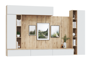 Гостиная модульная Сканди. Комплект 6, белый