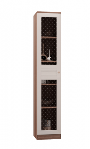 Лестер Шкаф для книг с 1-ой ст.дверью т.ясень/св.бодега