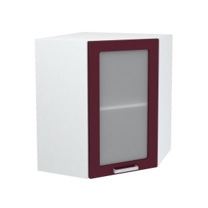 Шкаф навесной угловой со стеклом Модена ШВУС 557-720