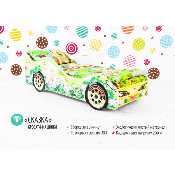 Купить кровать-машина сказка - 6 990 руб.