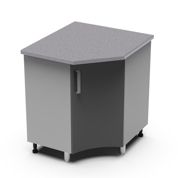 Купить угловой рабочий стол 850х850 угол радиусный танго урр - 10 794 руб.