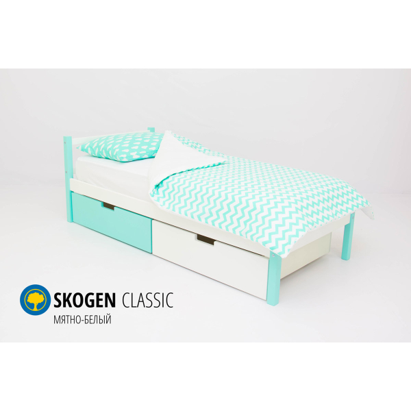 Купить кровать svogen classic мятно-белый - 7 890 руб.