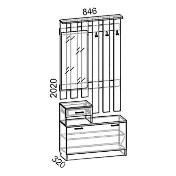Купить прихожая н-л-м ната-лина - 5 016 руб.