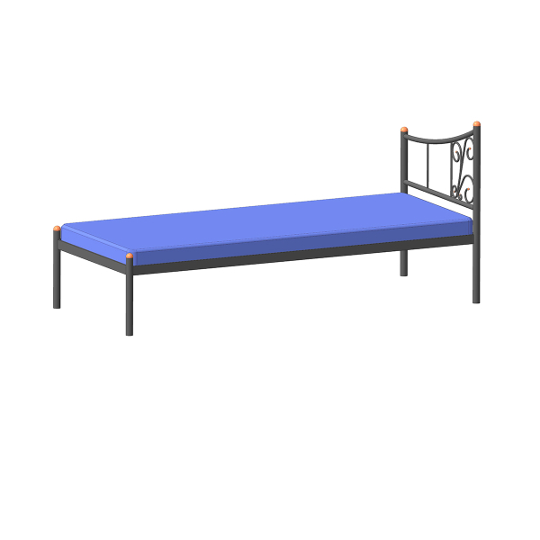 Купить кровать металлическая лилия - 11 454 ₽