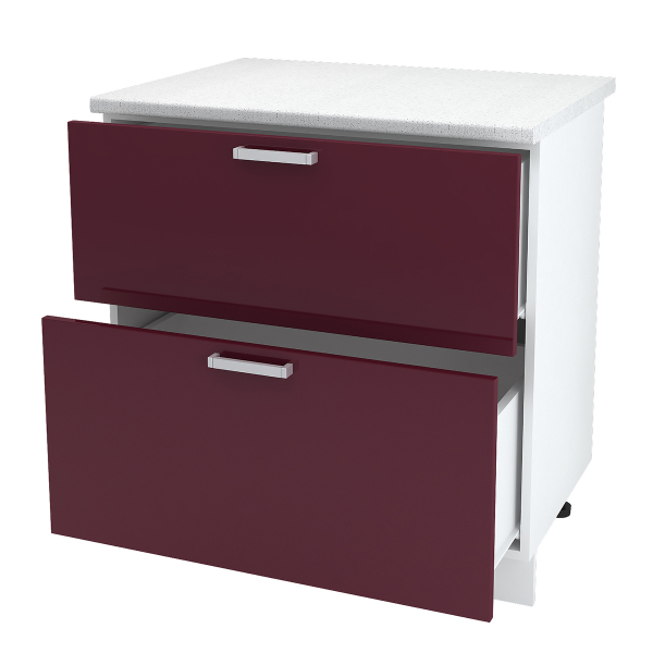 Купить шкаф напольный с двумя ящиками юлия шн2я 800 б/ст - 5 968 ₽