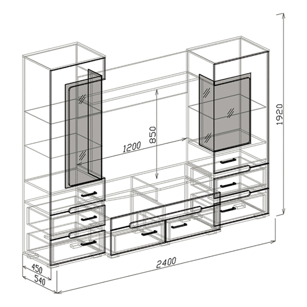 Купить гостиная веста - 36 675 ₽