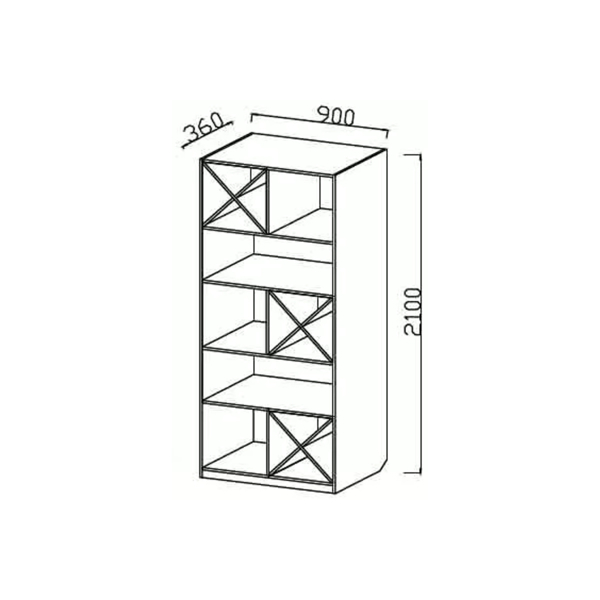 Купить шкаф мцн стеллаж для книг юниор-3 - 15 130 руб.