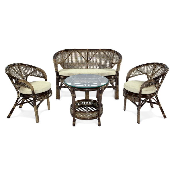 Купить комплект кофейный пеланги (стол + 2 кресла + диван) 02/15 - 45 021 руб.