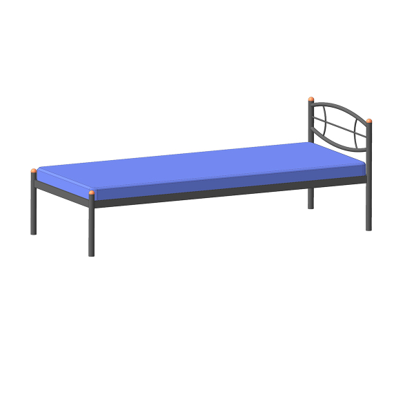 Купить кровать металлическая аура - 11 454 руб.