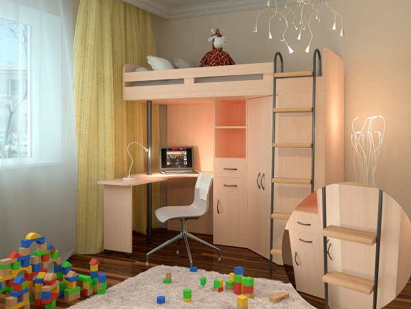 Купить кровать-чердак m-85 - 27 800 руб.