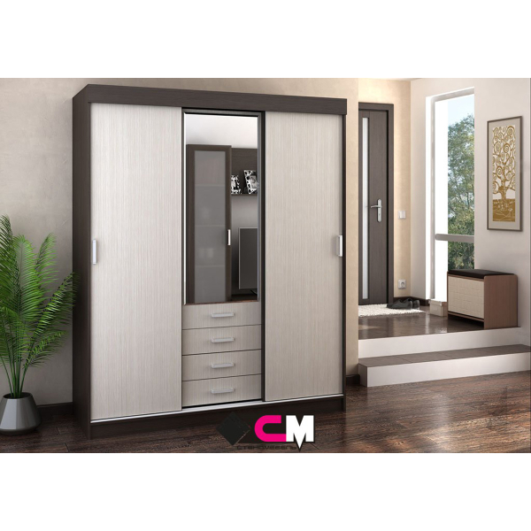 Купить шкаф-купе трехдверный лдсп лидер-3м - 21 259 ₽