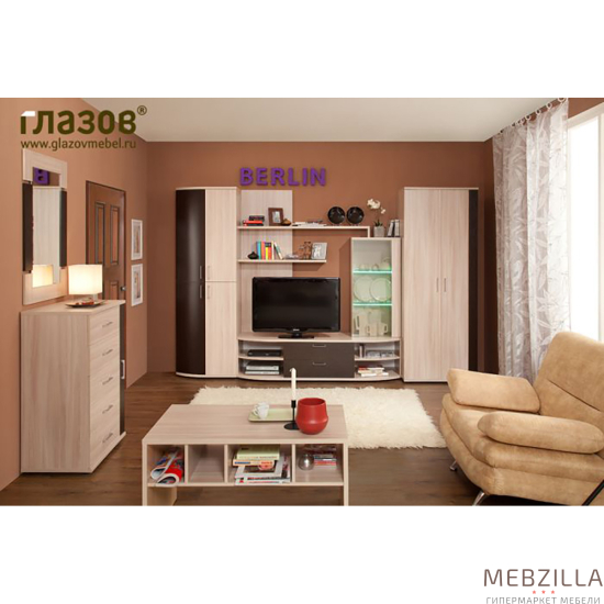 Купить гостиная berlin композиция 8 - 37 656 ₽