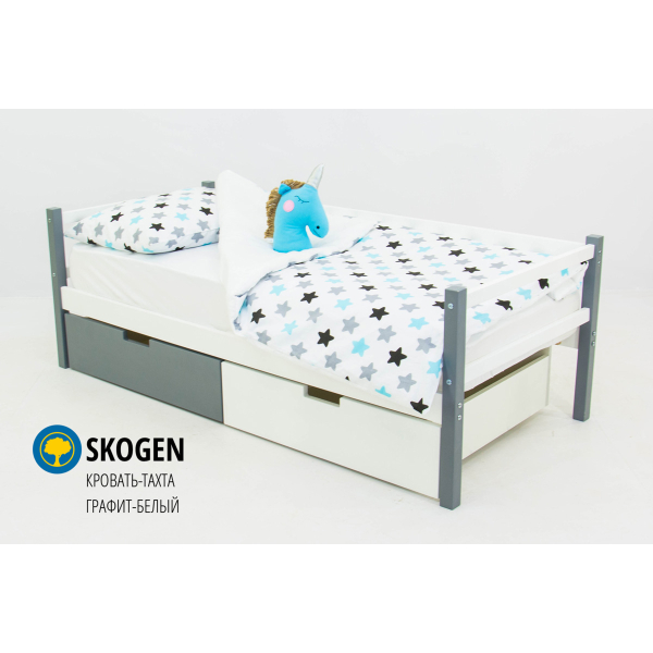 Купить кровать-тахта svogen графит-белый - 8 990 руб.
