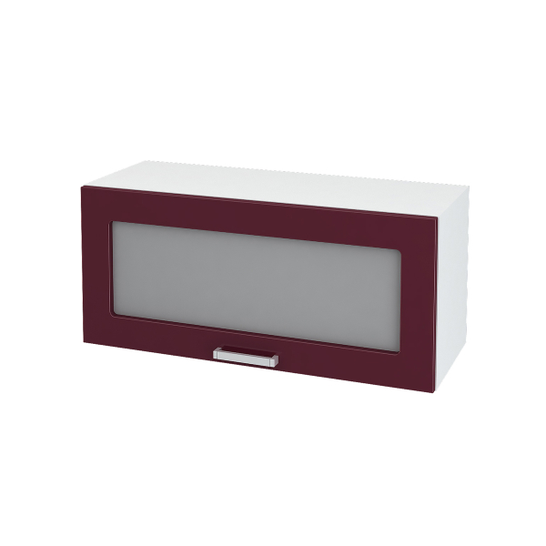 Купить шкаф навесной горизонтальный со стеклом кремона швгс 800-920 - 3 890 руб.
