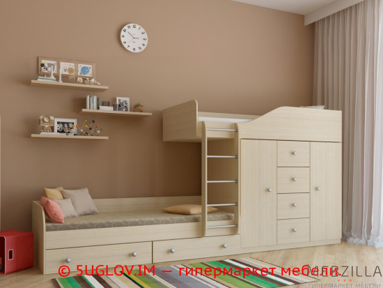 Купить кровать двухъярусная астра 6 - 34 900 руб.