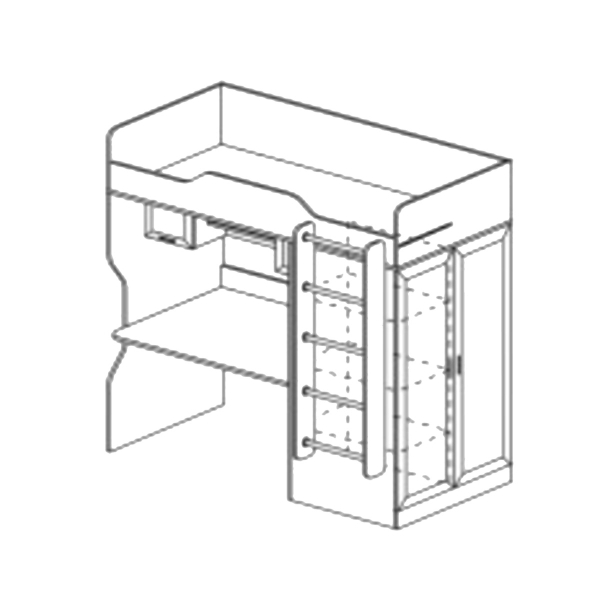 Купить кровать-чердак дана дн-83 - 28 071 руб.