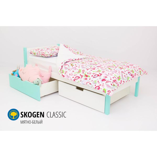 Купить кровать svogen classic мятно-белый - 7 890 руб.