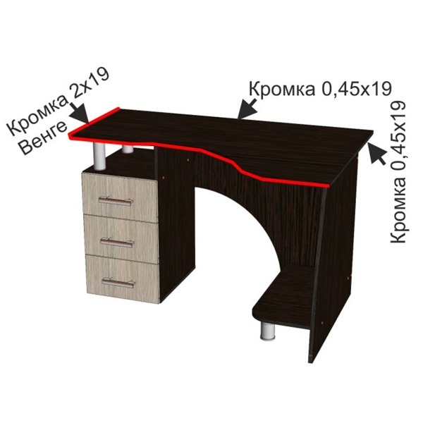 Купить стол компьютерный лорд - 7 591 ₽