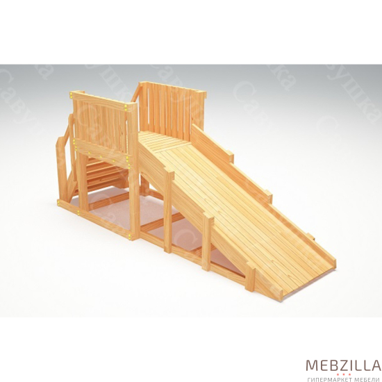 Купить зимняя деревянная горка савушка зима wood 1 - 55 000 руб.