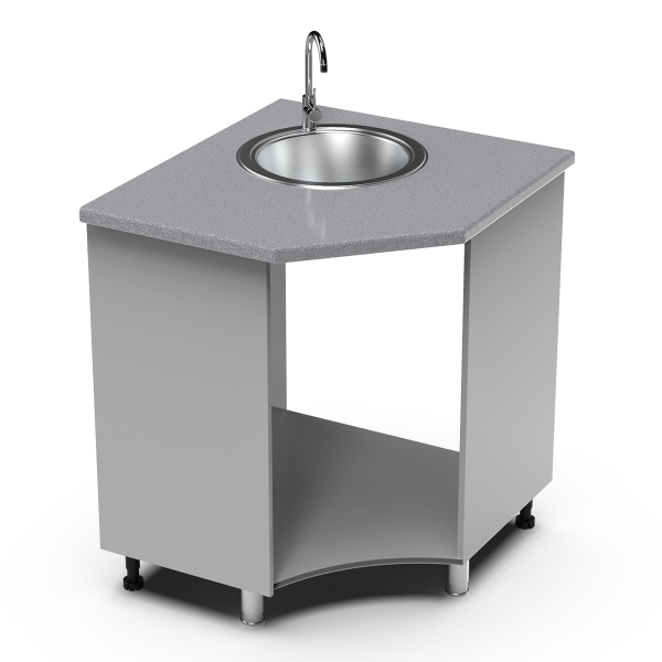 Купить угловая мойка 850х850 угол радиусный танго умр - 10 377 руб.