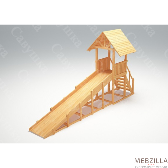 Купить зимняя деревянная горка савушка зима wood 5 - 93 000 руб.