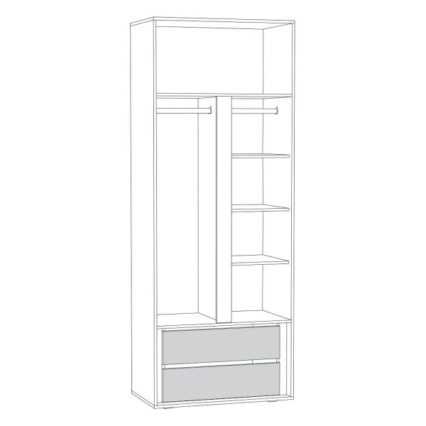 Купить шкаф двухстворчатый 13.198 муссон - 16 038 руб.