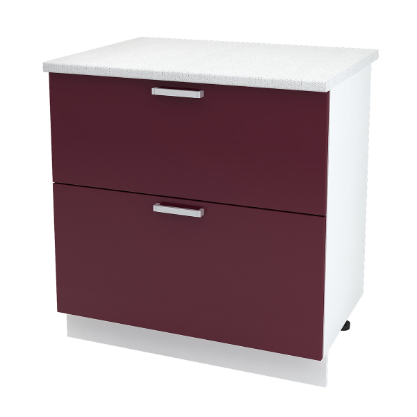 Купить шкаф напольный с двумя ящиками бетон шн2я 800 б/ст - 6 118 ₽