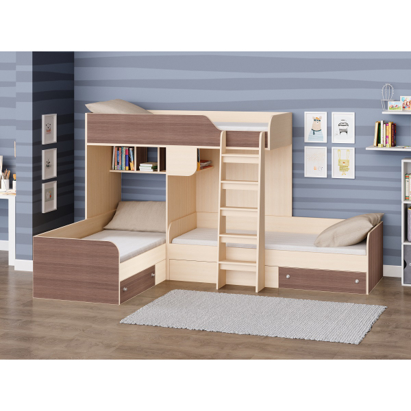 Купить двухъярусная кровать трио - 32 400 руб.