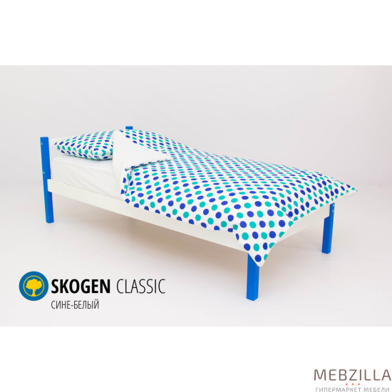 Купить кровать svogen classic сине-белый - 7 890 руб.