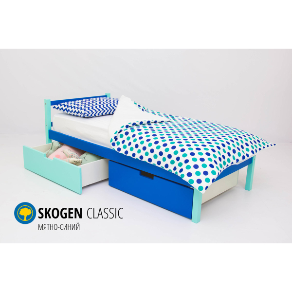 Купить кровать svogen classic мятно-синий - 7 890 руб.