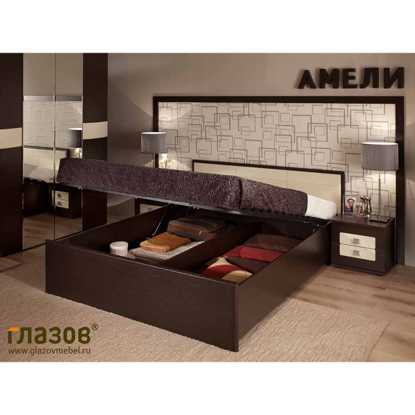 Купить спальня амели компоновка 1 (венге) - 64 757 руб.