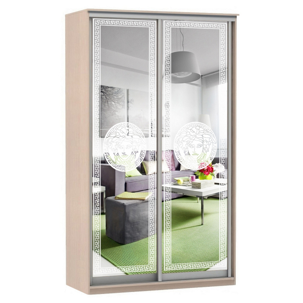 Купить шкаф-купе модерн 1776 (зеркало с пескоструем, 3 секции) - 51 066 руб.
