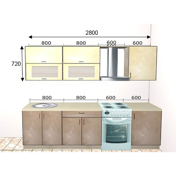 Купить кухня базис 01 - 50 867 руб.