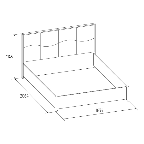 Купить кровать люкс 307 brownie 1600 - 18 033 руб.