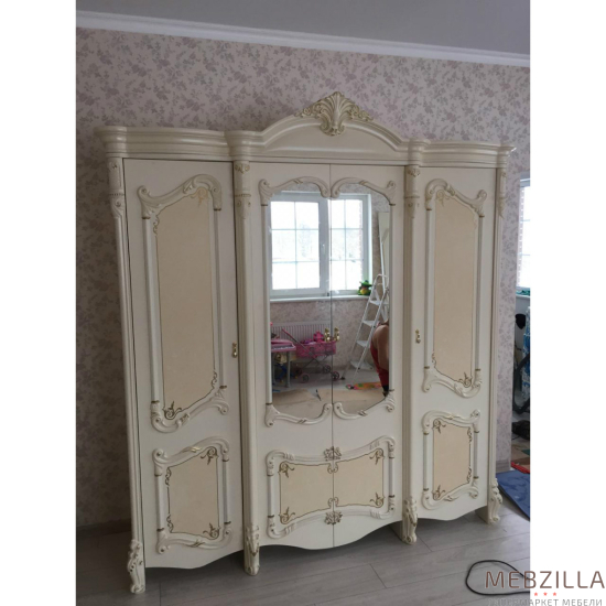 Купить шкаф четырехдверный с зеркалами рафаэлла - 53 460 руб.