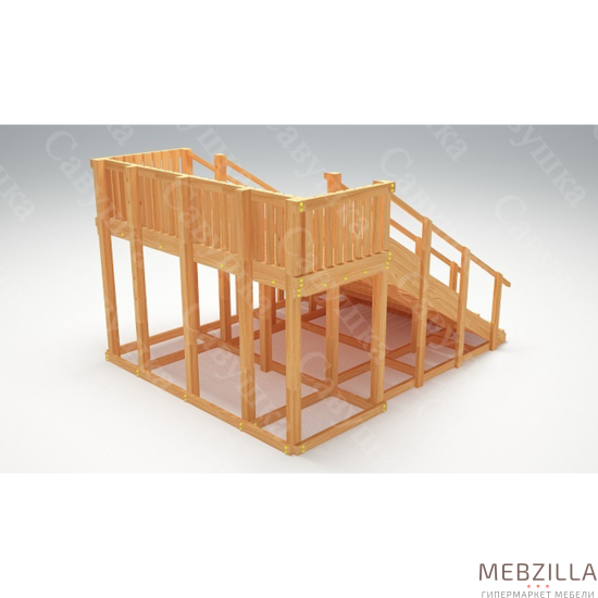 Купить зимняя деревянная горка савушка зима wood 4 - 109 900 руб.