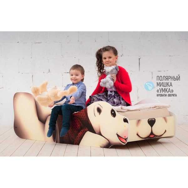 Купить кровать-зверенок полярный мишка-умка - 8 690 руб.