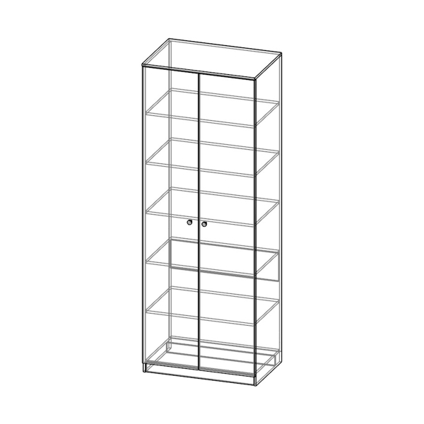 Купить шкаф двухдверный соло сл-21 - 12 940 ₽