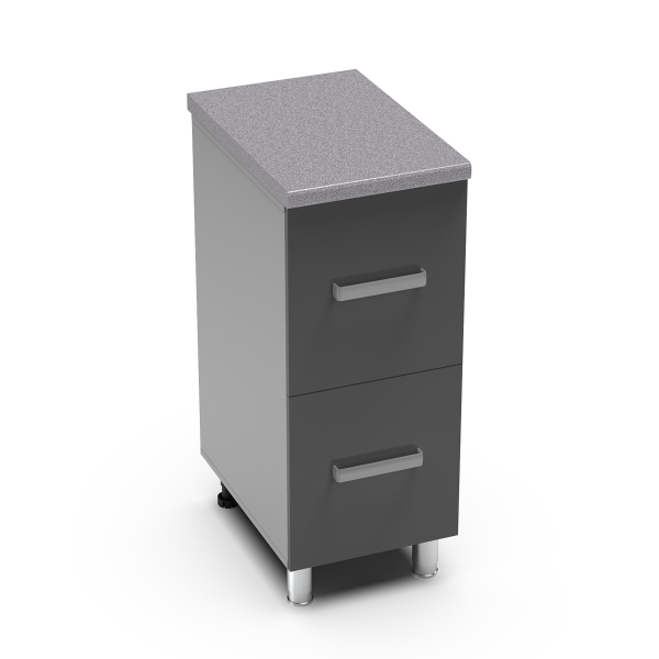 Купить рабочий стол 400 горизонтальный с 2 ящиками луксор 4рг - 5 261 ₽