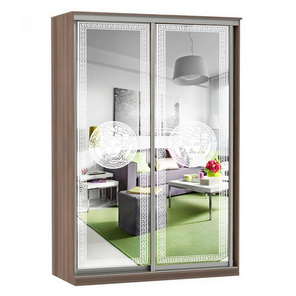 Купить шкаф-купе модерн 1776 (зеркало с пескоструем, 3 секции) - 51 066 руб.