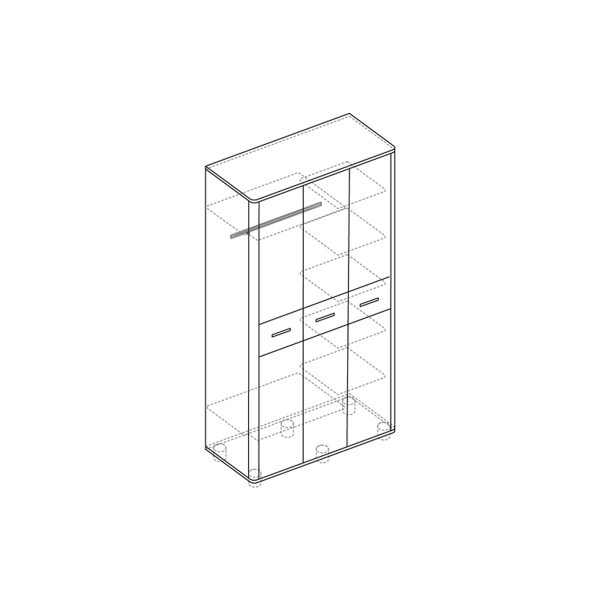 Купить шкаф трехдверный-13 оливия - 29 830 ₽