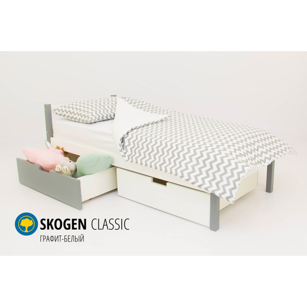Купить кровать svogen classic графит-белый - 7 890 руб.
