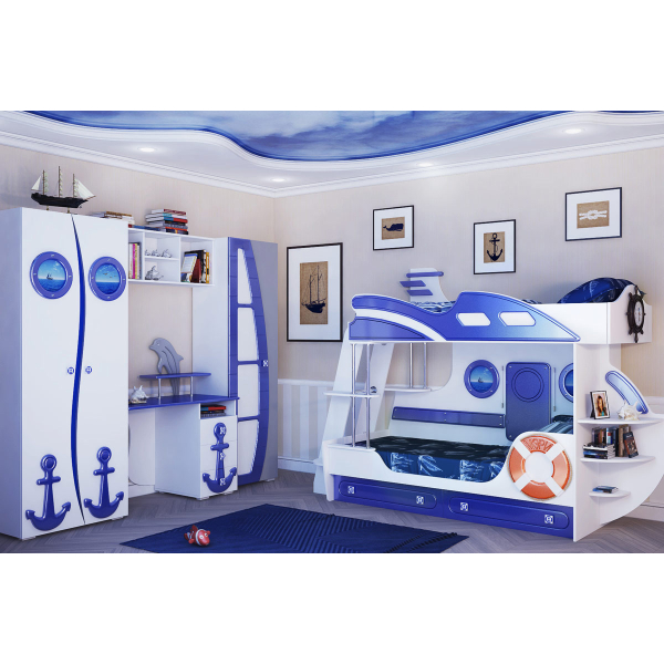 Купить кровать парус двухъярусная яхта-2 - 36 525 руб.