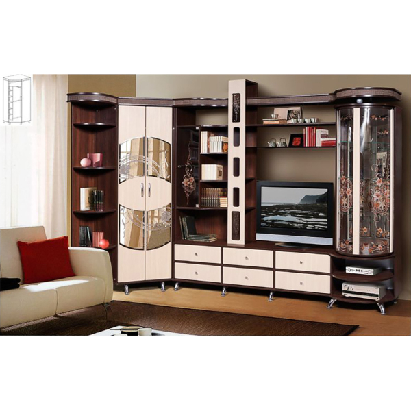 Купить шкаф комбинированный с витриной орфей-11 п кмк 0364.2 - 79 955 руб.