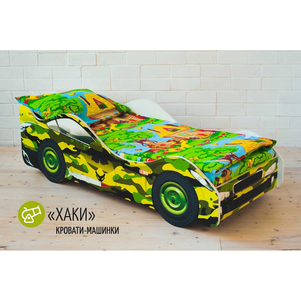 Купить кровать-машина хаки - 6 990 руб.