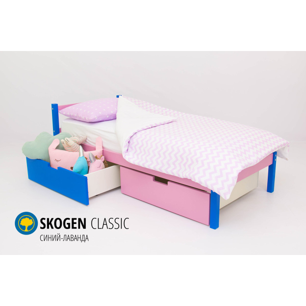 Купить кровать svogen classic синий-лаванда - 7 890 ₽