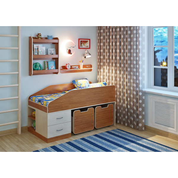 Купить кровать легенда 8 с полками - 18 370 ₽