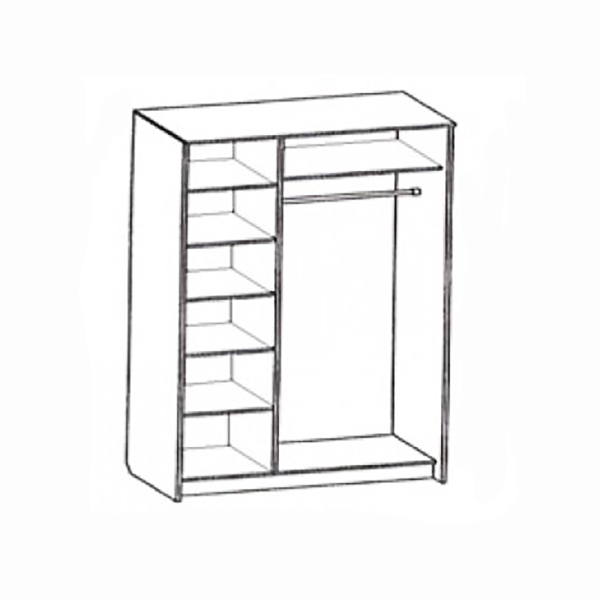 Купить шкаф-купе двухдверный топ-лайн - 15 130 руб.