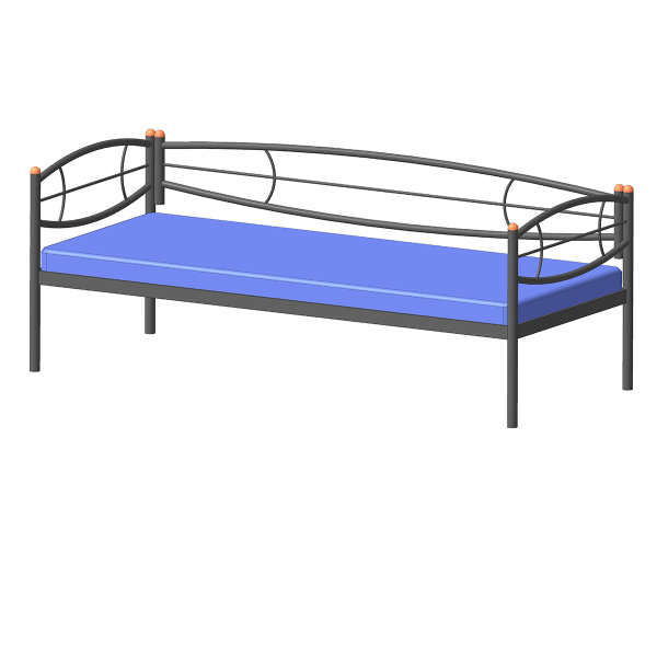 Купить кушетка металлическая аура - 16 275 руб.