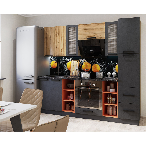 Купить шкаф напольный торцевой открытый левый крафт шнтол - 1 752 ₽